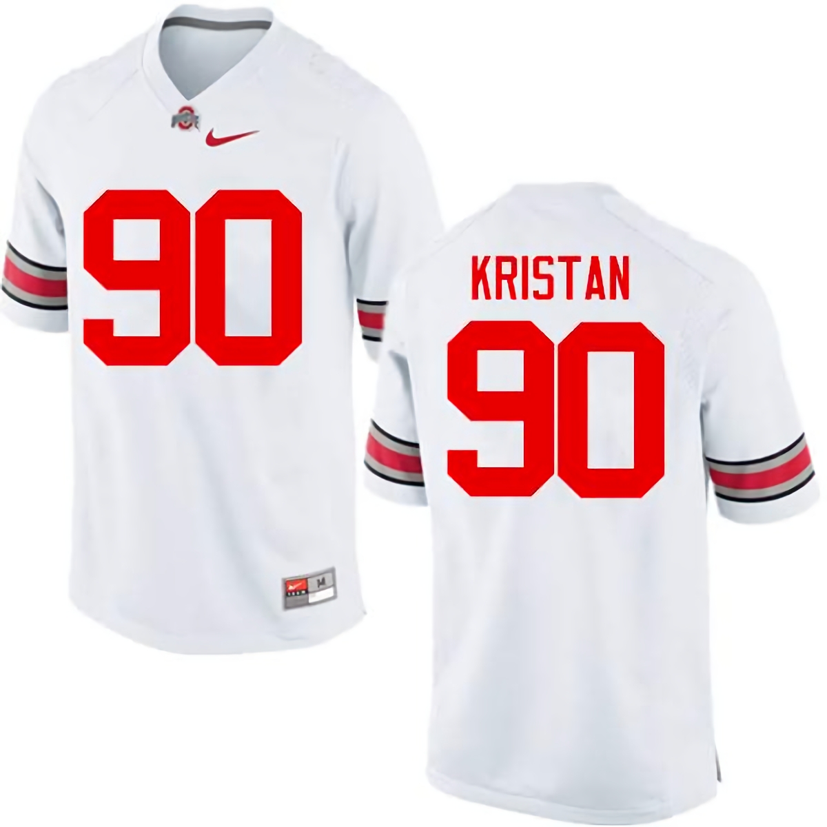 Bryan Kristan Ohio State Buckeyes Men's NCAA #90 Nike White College Stitched Football Jersey IOS6356IO